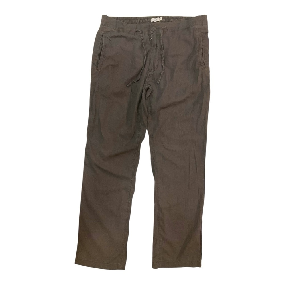 🌴 ONIA Men’s Linen Drawstring Pants Size L‎ Relaxed Fit Beachwear